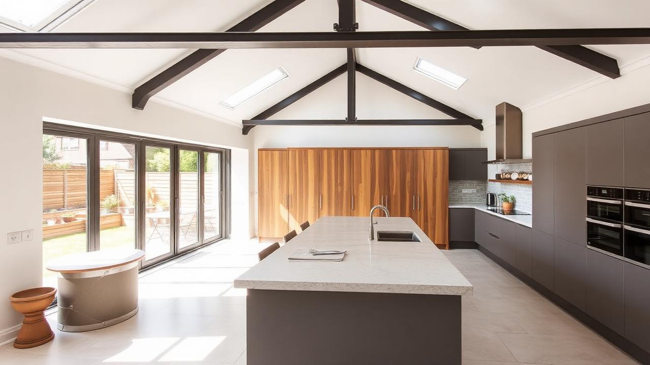 Open Plan Kitchen Extensions in Bearsden: Light, Layout and Steel